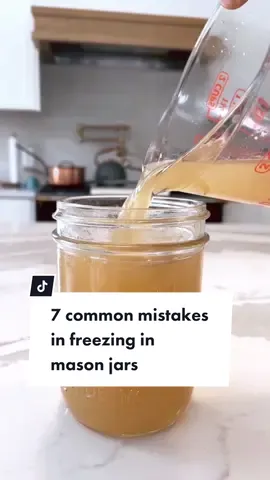 ⚠️Don’t make these 7 common mistakes when it comes to freezing mason jars of food! Want to learn more and see the right way to do it? Head over to my website (link in bio) and type “freeze mason jars” in the search bar! Or, go there directly by typing: https://thehomesteadingrd.com/can-you-freeze-mason-jars/ 💫 #masonjar #masonjars #foodpreservation #freezingfood #homesteadkitchen #fyp 