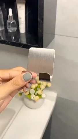 Self Adhesive Stainless Steel Razor  Holder. #amazonfinds #bathroomgadgets #holder #tiktokmakemebuy 
