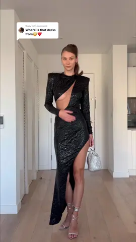 Replying to @I from Bronx and Banco through @revolve [linked in my bio] #tryon #catwalk #maxidress #christmasdress #newyeardress #longdress #blackdress #bellahadidstyle 