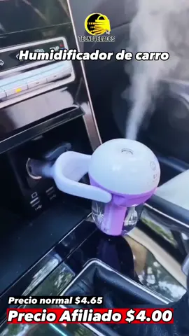 🚗Este humidificador portátil, compacto y ligero, para usar en todo tipo de automóviles, es diseñado con una avanzada tecnología de difusión por ultrasonido y de muy bajo consumo.✨🤩 #humidificador #auto #trend #reels #viral #praprapra
