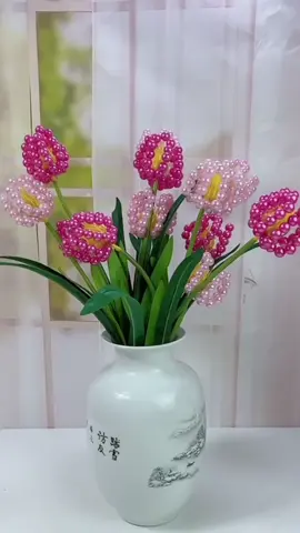 Handmade diy beads flower home craft #handmmade #jewlery #DIY #foryoupage #creative #handmadegifts #gift #handmadejewelry #fyp #beads #flowers #craft #tutorial #2022tiktok 