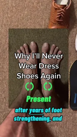 Another brilliant post from ATG coach @movementgems 🙌👣 We treat our feet like no other part of the body. Over the course of many years, most modern shoes contort our feet into new, unnatural shapes. The ironic part is most people are so used to these unnatural shapes that they’re seen as normal. This leads to the muscles that spread our toes and form our arches atrophying, and in time foot dysfunctions like bunions, flat feet, and plantar fasciitis form to compensate. All these terms are synonymous with weak feet. Minimalist shoes (there are minimalist dress shoes), toe spreaders, and foot strengthening exercises have been a lifesaver for me and countless others when nothing else worked. Things like orthotics or well cushioned shoes are a shortsighted approach that won’t confront the underlying problem of weak feet Not everyone needs to work out their feet or wear minimalist shoes - especially if you’re young or doing fine. But if your feet hurt, your shoes and deficit of foot strength are more than likely the reason why  For more movement gems, check out my YouTube - link is in my bio #Fitness #legday #footpain #flatfeet #bunion #arches #healthyfeet #pain #painfree #repost #thefootcollective #fyp #foryou 