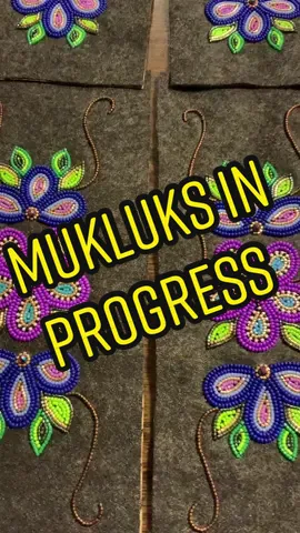 This will be my first mukluks, kinda nervous and hope it turns out awesome. #beading #nativetiktoks #mukluk #beadwork #footwear