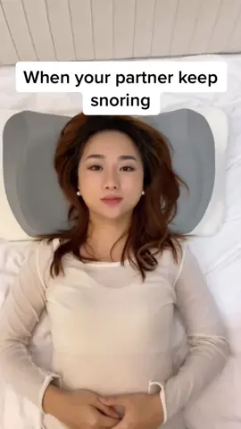 When your partner keep snoring. #snoringhusband #snoring #pillow #memoryfoam #memoryfoampillow #spinel #spinehealth #cervical 