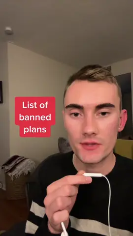 LIST OF BANNED PLANS ib @Jennifer Reardon  