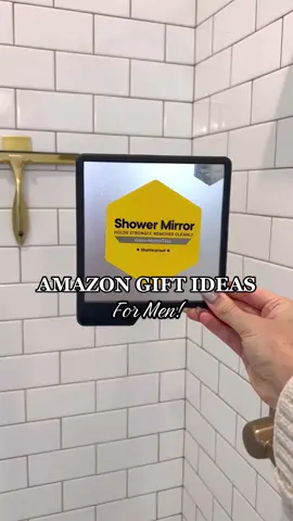 Amazon Gift Ideas For Men!🎁 🔗IN BIO How cool are these 100% silicone bathroom products from @Tooletries | Grooming Tools  All are reusable and removable so you can easily take them on the go or move them around. + They don’t leave any sticky residue!👏 🤍 The shower mirror is shatter and fog proof and the toothbrush and razor holder are perfect for keeping those daily items organized! 🤍 They also have these amazing reusable and removable hooks that are designed to go on any shiny surface. They pair well with their body scrubber which is made from antimicrobial silicone, making it super hygienic and easy to clean. #toolestriespartner #giftsforhim #giftideasforhim #stockingstuffersforhim #amazonbathroom #amazonbathroomfinds #amazonhome #founditonamazon #amazongadgets #amazonmusthaves #fy 