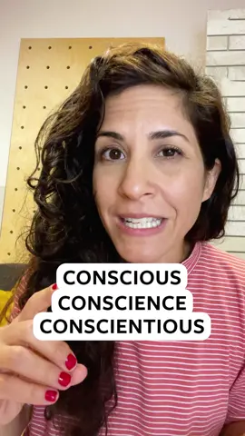 How to pronounce Conscious, Conscience, Conscientious