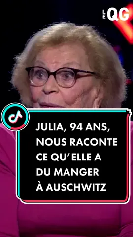 Julia, 94 ans, nous raconte ce qu’elle a du manger à Auschwitz #guillaumepley #fyp #qg 