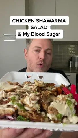 Chicken Shawarma salad and my blood sugar. Will it affect my glucose levels as much as a wrap? ##insulinresistance##prediabetes##bloodsugar##glucose##shawarma##insulinresistant1@@Justin / Stop Spiking Sugar 