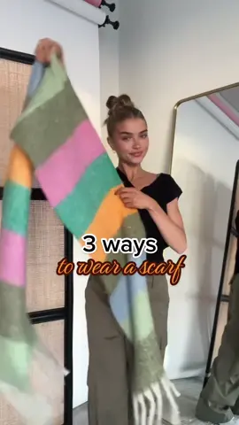 3 different ways to wear a blanket scarf! 🧣Which style is your favorite? ✨ Follow for more style hacks! #blanketscarf #scarf #scarfstyle #howtowearascarf #stylehacks #fashionhacks #howtowearit #outfitinspo #sza #finals #giftideas #christmasgiftideas  Looking for new ways to wear your scarf? This video is for you! Save for later and follow for more hacks like this one 🤩 Wearing the Kira oversized blanket scarf, Connie sweater vest, Thalia cargo pants, and Jacinda puffer from American Threads 🖤