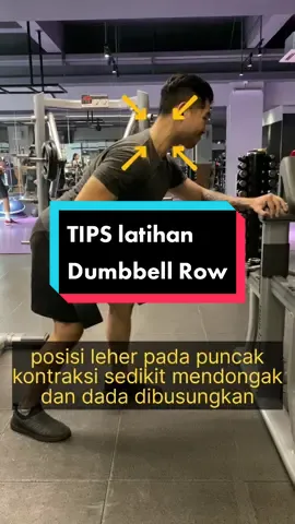 Tips latihan dumbbell row #fitnessindonesia #gymtips #latihanotot #fyp #fypシ #tipsgym