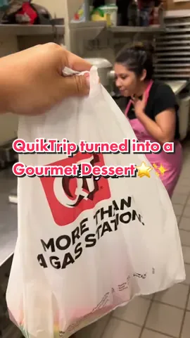 Chef turns my @quiktrip into a gourmet dessert⭐️✨ #QuikTrip #GourmetDesserts #dessert 