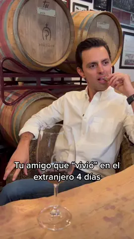 Tu amigo que “vivió” en el extranjero 😂 #comedia #comedy #extranjero #vino 