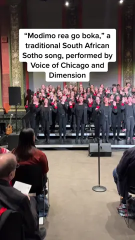 Nothing better than our two citywide ensembles coming together to perform!  #choir #choirtiktok #choirtok #chorus #fyp #unitingvoiceschicago #chicago  #unitingvoices #choreography #rehearsal #solo #harmony #music #voiceofchicago #performance #choirconcert #southafrica #southafricanmusic #worldmusic #sotho #dimension 