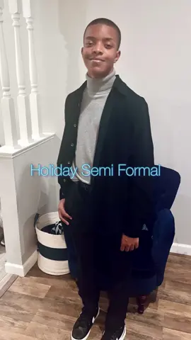 So fresh & so clean 😮‍💨💧💙! My boy headed to the Jack & Jill Chocolate Wonderland  #SemiFormal #FYP #OOTD #explorepage #teenFashion #holidayvibes #holidayfit #grwm  .