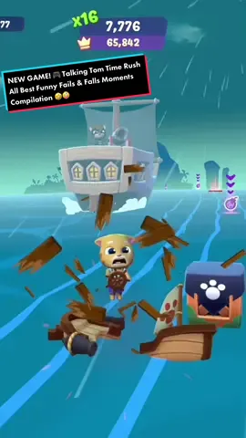 NEW GAME! 🎮 Talking Tom Time Rush All Best Funny Fails & Falls Moments Compilation 🤣🤪 #foryou #foryoupage #viralvideo 