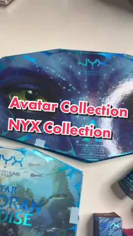 My older sister and my aunt brought me some items from the @NYX Cosmetics Avatar Collection 💙 so pretty! Review coming soon  #fyp #makeupartist #nyxcosmetics #avatarcollection #avatar2 