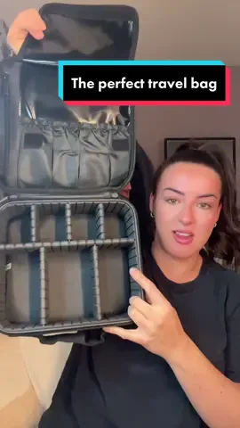 The viral makeup bag is definitely worth the fuss #makeupbag #travelbag #makeuptravelhack #viralmakeupbag #tiktokmademebuyit 