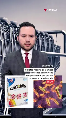 🚨 Galletas Arcoíris de Gamesa retiradas del mercado temporalmente en Estados Unidos por posible presencia de salmonela. 