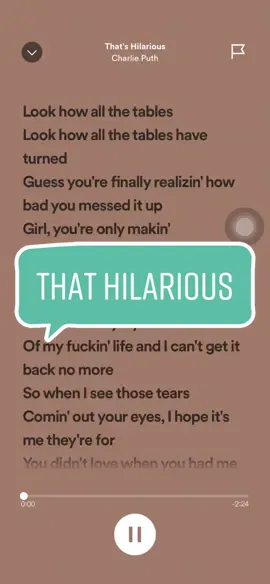 #thatshilarious #charlieputh #charliepuththatshilarious #lyrics #lyricsvideo #lyrics_songs #fyp #fypシ #fypage 