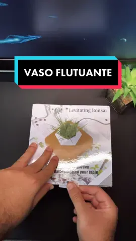 Vaso de planta flutuante 🪴 #unboxing #setupdecor #TechTokBrasil #cooltech #setupdesk 