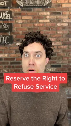 Why reserve the right if you never use it? (Co-write w/ @andrea.kelley) #customerservice #cheflife #serverlife #restaurantlife 