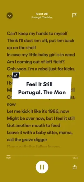 Feel It Still - Portugal. The Man #feelitstill #portugaltheman #lyrics #lyricsvideo #oldmusic 