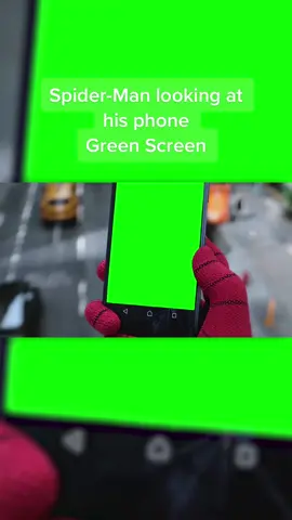Spider-Man looking at his phone - Green Screen #spiderman #nowayhome #farfromhome #marvel #greenscreen #fyp 