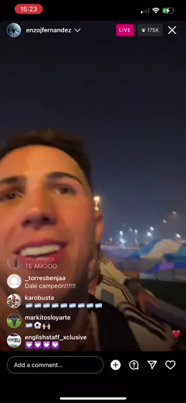 Enzo livestream #messi #argentina🇦🇷 #worldcup #fifaworldcupqatar2022 