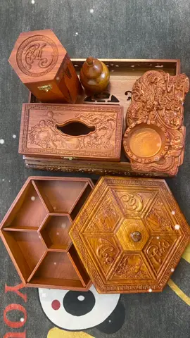 Combo khay trà 6 món gỗ hương siêu vip #khaytra #gattan #hopche #hopgiay #lotam #khaybanhkeo #deconha #trangtriphongkhach 