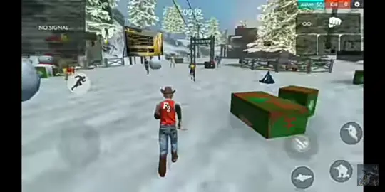 lobby nya keren bisa berubah jadi bola salju😱😆#freefire #witerlands #lobby #2018#fyp 