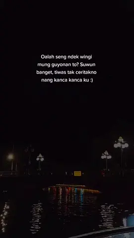 Wingi Aku Tenanan Sayang Karo Kowe :)