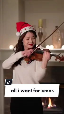 all i want for christmas is u 😍🎄 #mariahcarey #alliwantforchristmas #violin #violinist #violincover 
