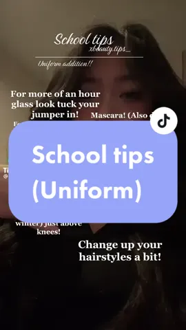 School tips!!#xyzbca #xyzbca #xbeautytips_ #fyp #foryou #foryoupage #GlowUp #selfconfidence #dabloons #beautytip #yourbeautiful #pretty #tiktok#perfect#indie #itgirl #downtown #aesthetic 
