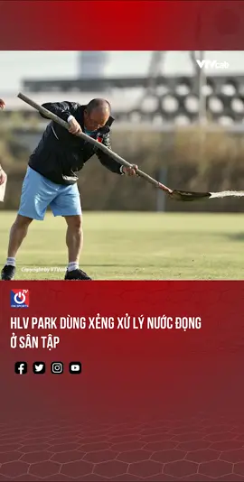 HLV Park dùng xẻng xử lý nước đọng ở sân tập #onsports #vtvcab #vtvthethao #bongda #thethaomoingay #thethao #parkhangseo#affcup #doituyenvietnam