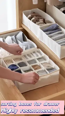 I really like these sorting boxes of underwear, put in the drawer and looks tidy. Highly recommended to u. #organize #organizedhome #storagehacks #storagebox #sorting #homehacks #housewife #tiktokuk #goodthing #foryou #ad 