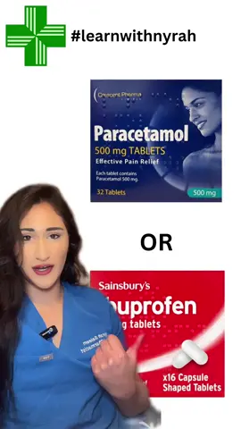 Team Paracetamol or Ibuprofen ? #painkillers #pharmacist #learnwithnyrah #medicine #pharmacology #nursing #pharmacystudent #paracetamol #ibuprofen 