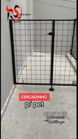 ✨️Cercadinho p/ pet✨️ 👉Fabricado em tela de ferro e tubos galvanizados, bem resistente.  #cercadinho #cercadinhopet #serralheria #serralheiro #serralheirobom #serralheriaemsp #reels #reelsviral #reelsvideo #audiosviral #manutencao 
