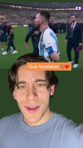 Mis respetos para Messi que humilde 👏🏽❤️#greenscreenvideo 