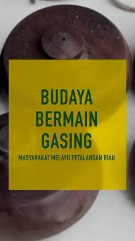 Bermain Gasing yang terbuat dari kayu adalah permainan tradisional masyarakat melayu Petalangan. #etnik #riau #budayamelayu #indonesianculture #fyp 
