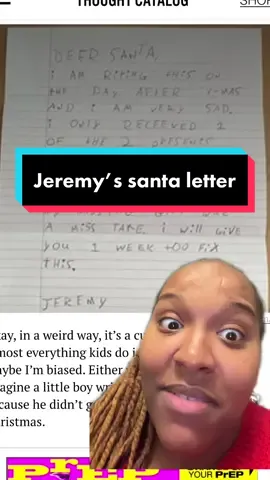 Replying to @rondonessia21 This escalated quickly 😳 Jeremy you aight? #letterstosanta #reactionvids 