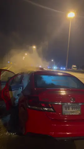 คิดถึงตัวแรง ไปซิ่งบนสวรรค์ต่อ😂 #honda #civic #fire 