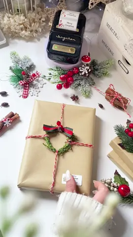 This was super fun DIY with NIIMBOT🎁 Talk about inspiration & ofcourse best DIY buddy that will help you personalised to print & stick your labels & tags.  Looking for best Christmas gifts? 🎁 why don’t you get Niimbot label maker that surely everyone would love to have one.  #christmas #christmasdecor #christmasgift #christmasgiftideas #niimbot #niimbotb21 #journaling #journal #stationery #asmrsounds #手帳 #手帐 #journalasmr #journalideas #giftwrapping #christmasideas #christmastiktok @NIIMBOT Official 