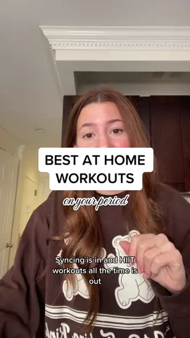 in our cycle syncing era #cyclesyncing #periodworkout #menstrualphase #athomeworkout #freeworkouts  