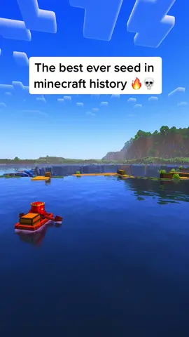 This seed is crazy#Minecraft #minecraftseeds #minecraftbedrock #minecraftraremoments #fypシ 