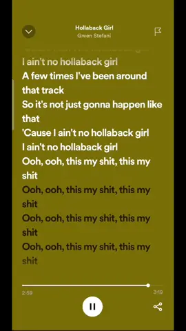 Hollaback Girl - Gwen Stefani - #songlyricszone #fyp #foryou #foryoupage 