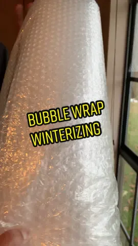 This bubble wrap worked on our windows. It made a big difference. Thanks TikTok! #bubblewrap #texasweather #winterizing 