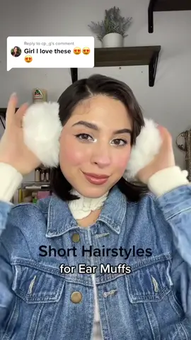Replying to @cp_g lmk which one is your fave ❄️ #shorthairstyles #earmuffs #winterhairstyles 