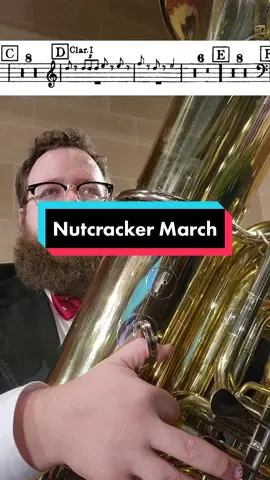 Replying to @qualitytubacontent The Nutcracker's March is almost three minutes long, and the tuba part has just nine notes. But they're pretty good notes! This is from our concert last week. I counted a lot of rests in that show. #Tuba #Orchestra #OrchestraConcert #OrchestralTuba #Nutcracker #NutcrackerMarch #NutcrackerSuite #CountingRests 