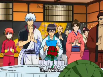 Shinpachi is one of the best singers in Gintama 😂🖤 #gintama #anime 